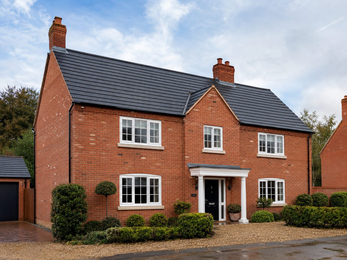 finished re-tiled pitched roof on a timber-framed period building in Diss (IP22) off the A140 — general roofing across South Norfolk Council